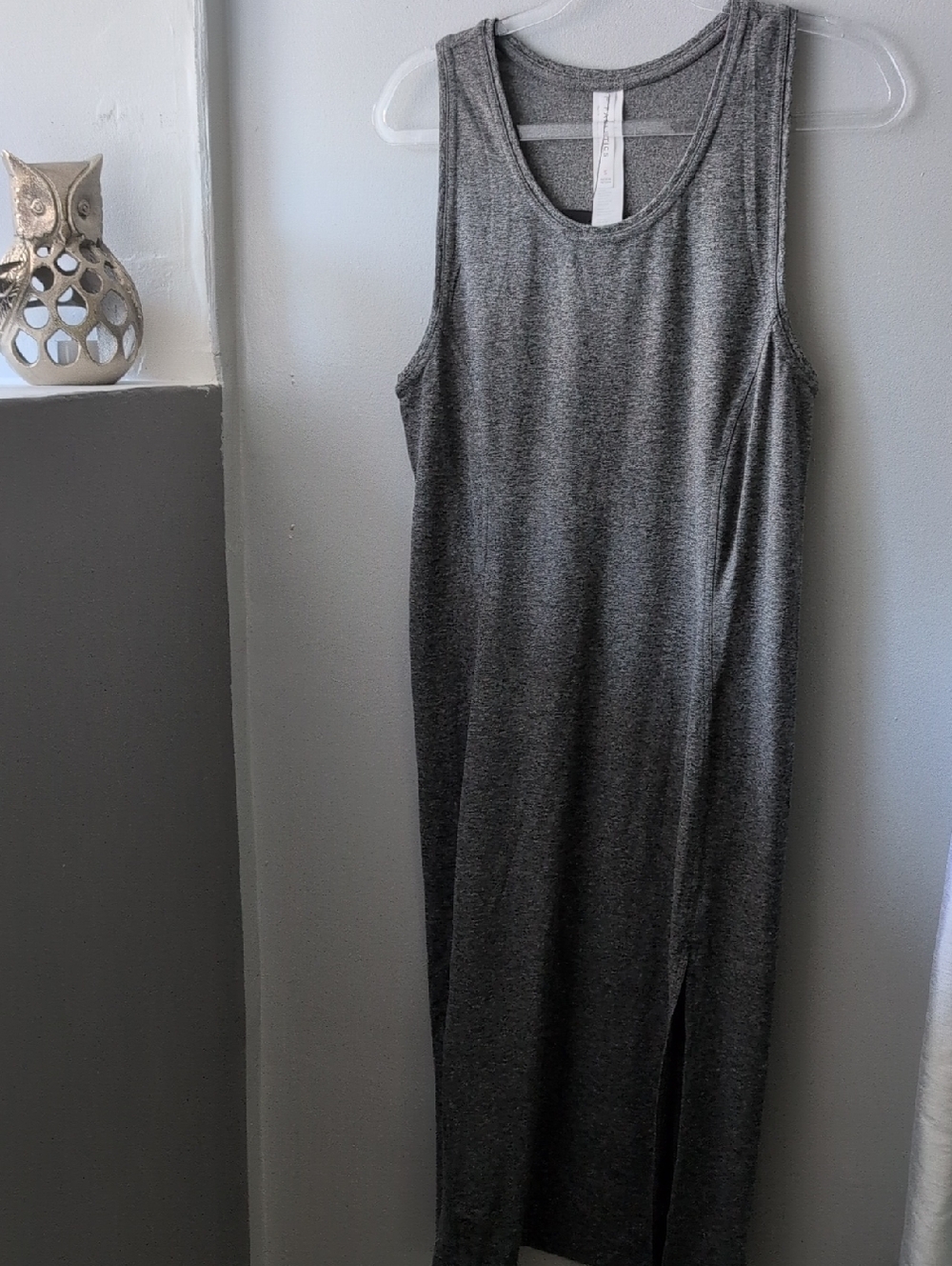 Fabletics Heather Gray Sleeveless Maxi Dress